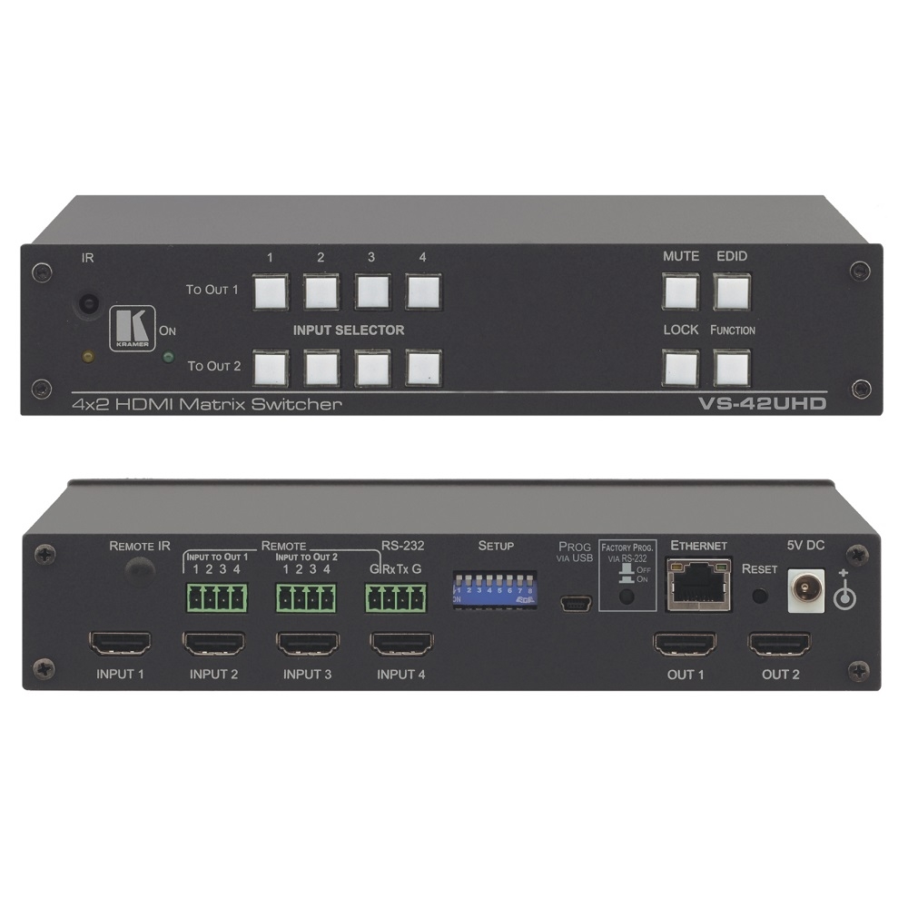 Ma trận chuyển mạch HDMI 4X2 VS-42UHD